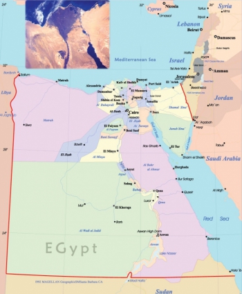 Regióny, kraje a guvernoráty Egypta